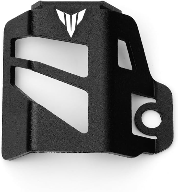 MOWOK Fit For Yamaha MT09 MT03 MT07 MT10 MT25 MT125 MT15 MT 09 03 07 10 25 125 15 FZ07 FZ09 Motorcycle Accessories Rear Brake Fluid Reservoir Guard Oil Cup Cap Cover Protector (Black) - Image 1